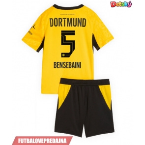 Lacne Dětský Futbalové dres Borussia Dortmund Ramy Bensebaini #5 2026-27 Krátky Rukáv - Domáci (+ trenírky)